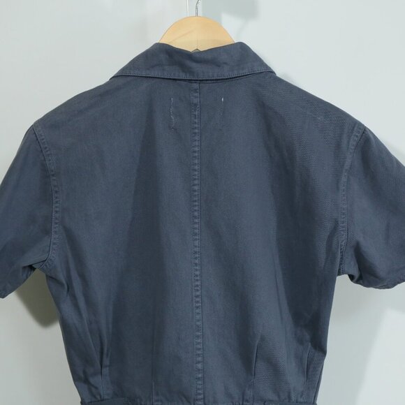 Pistola gray Utility Jumpsuit Short Sleeve Button Front XS - Picture 6 of 9